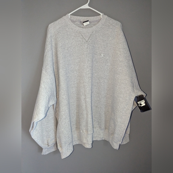 STARTER Other - NWT Starter sweatshirt gray crewneck size 3XL 31x38x31